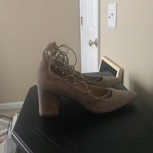 Chinese Laundry Lace-up block heels